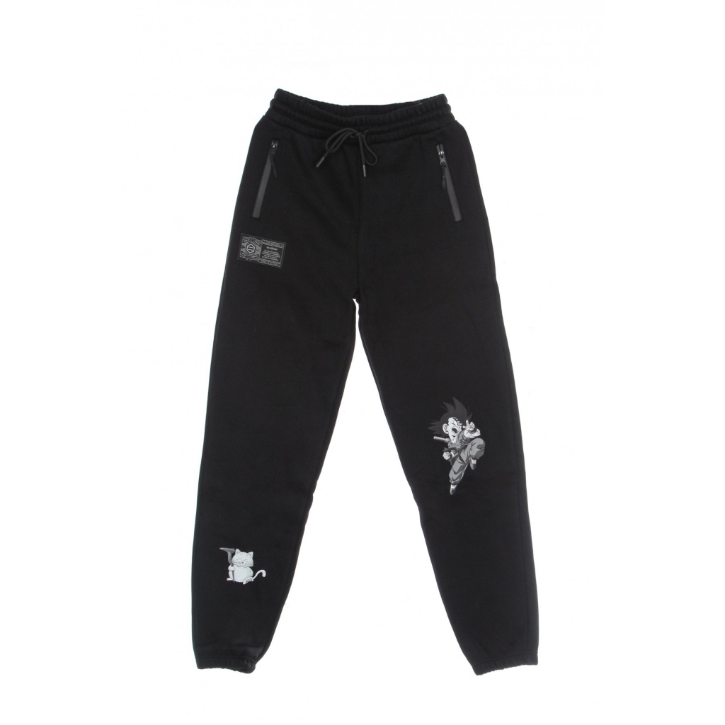 pantalone tuta felpato uomo son goku b/w sweatpants x dragon ball BLACK