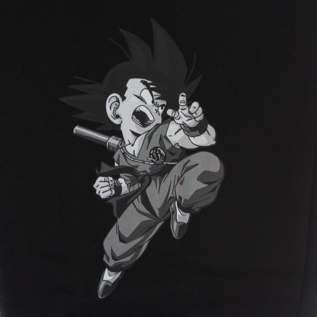 pantalone tuta felpato uomo son goku b/w sweatpants x dragon ball BLACK