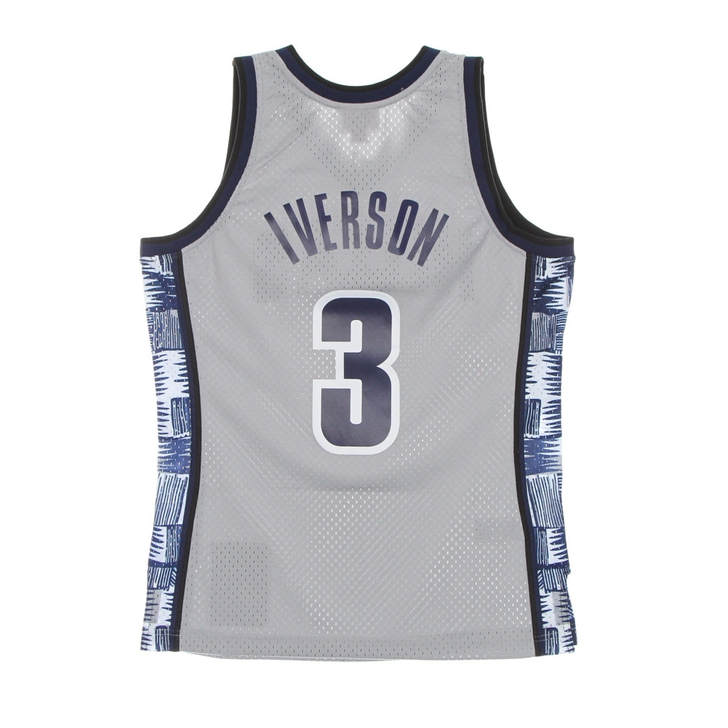 canotta basket uomo ncaa swingman jersey n3 allen iverson geohoy ORIGINAL TEAM COLORS