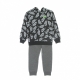 completo tuta bambino aop fleece po hoodie+ jogger set CARBON HEATHER