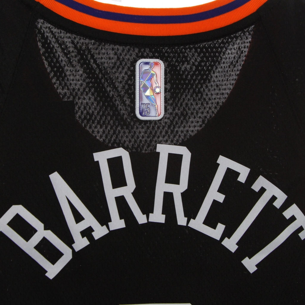 canotta basket uomo nba dri fit swingman jersey city edition no 9 rj barrett neykni BLACK