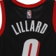 canotta basket uomo nba dri fit swingman jersey city edition no 0 damian lillard porbla BLACK/UNIVERSITY RED