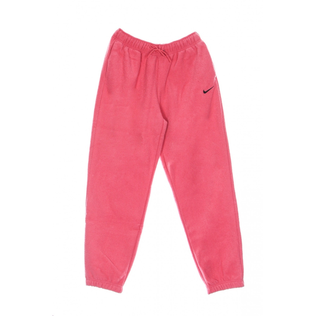 pantalone tuta felpato donna w essential plush high rise jogger ARCHAEO PINK/BLACK