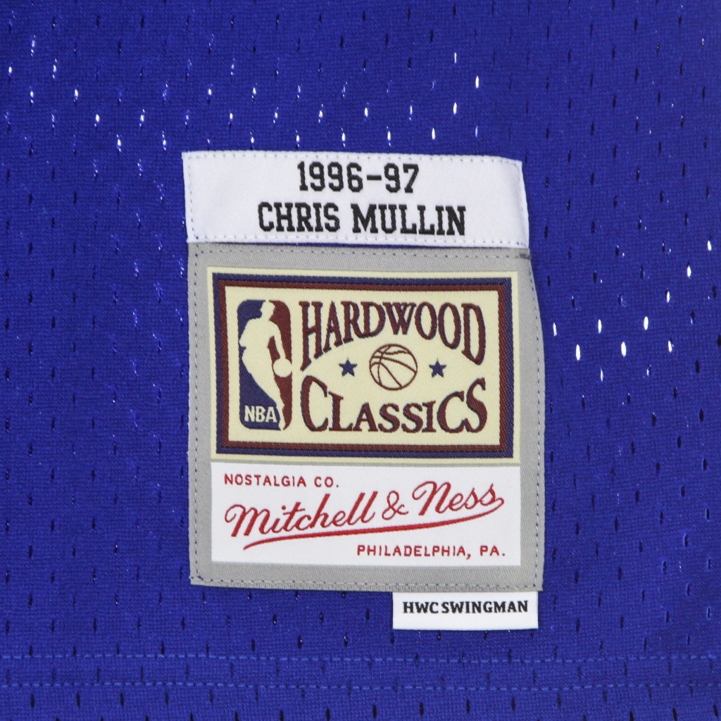 canotta basket uomo nba swingman jersey hardwood classics no 17 chris mullin 1996-97 golwar ROYAL