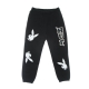 pantalone tuta felpato uomo rabbit head fleece pant x playboy BLACK