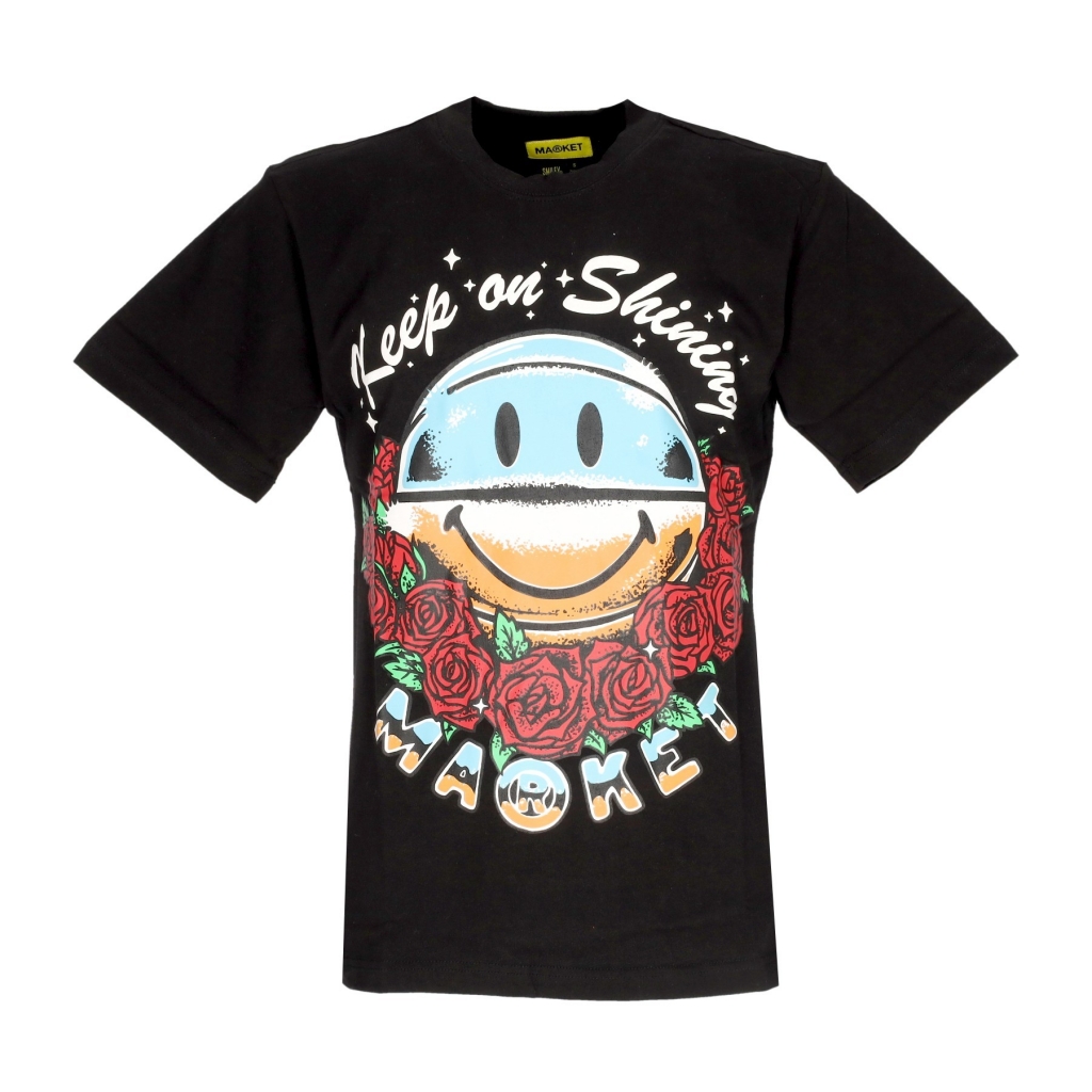 maglietta uomo smiley keep on shining tee x smiley BLACK