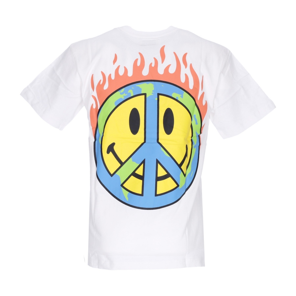 maglietta uomo smiley earth on fire tee x smiley WHITE