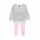 completo tuta bambina fleece crew legging set PINK FOAM