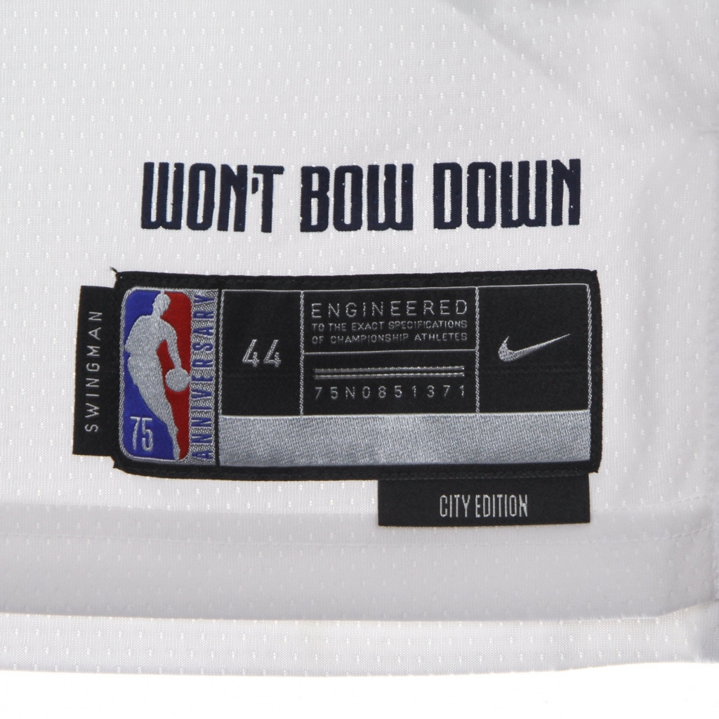 canotta basket uomo nba dri fit swingman jersey city edition 21 no 1 zion williamson neopel WHITE/CLUB GOLD