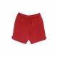 pantalone corto tuta felpato uomo essentials fleece short GYM RED/GYM RED