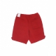 pantalone corto tuta felpato uomo essentials fleece short GYM RED/GYM RED