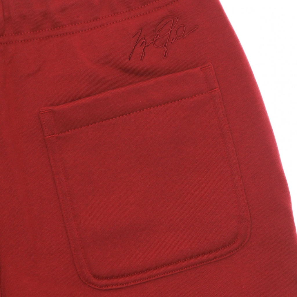 pantalone corto tuta felpato uomo essentials fleece short GYM RED/GYM RED