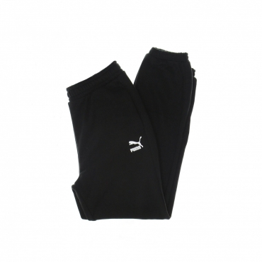 pantalone tuta felpato uomo classic relaxed sweatpants BLACK