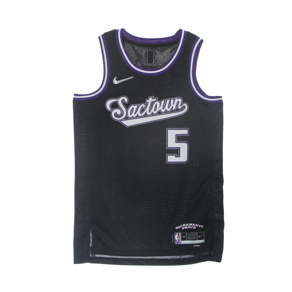 canotta basket uomo nba dri fit swingman jersey city edition 21 no 5 deaaron fox sackin BLACK