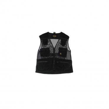 gilet smanicato uomo retrofuture towel sleeveless jacket BLACK