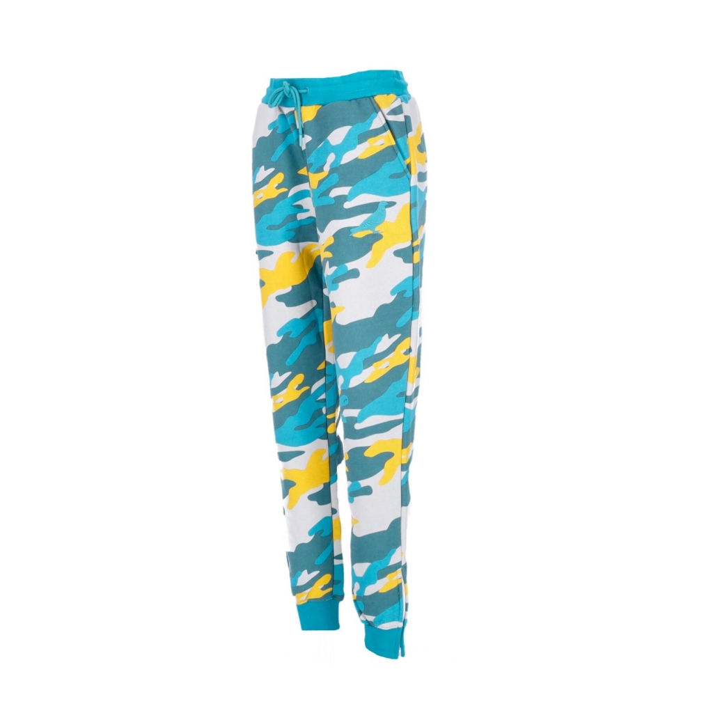 pantalone tuta felpato uomo underhill camo sweatpant TEAL