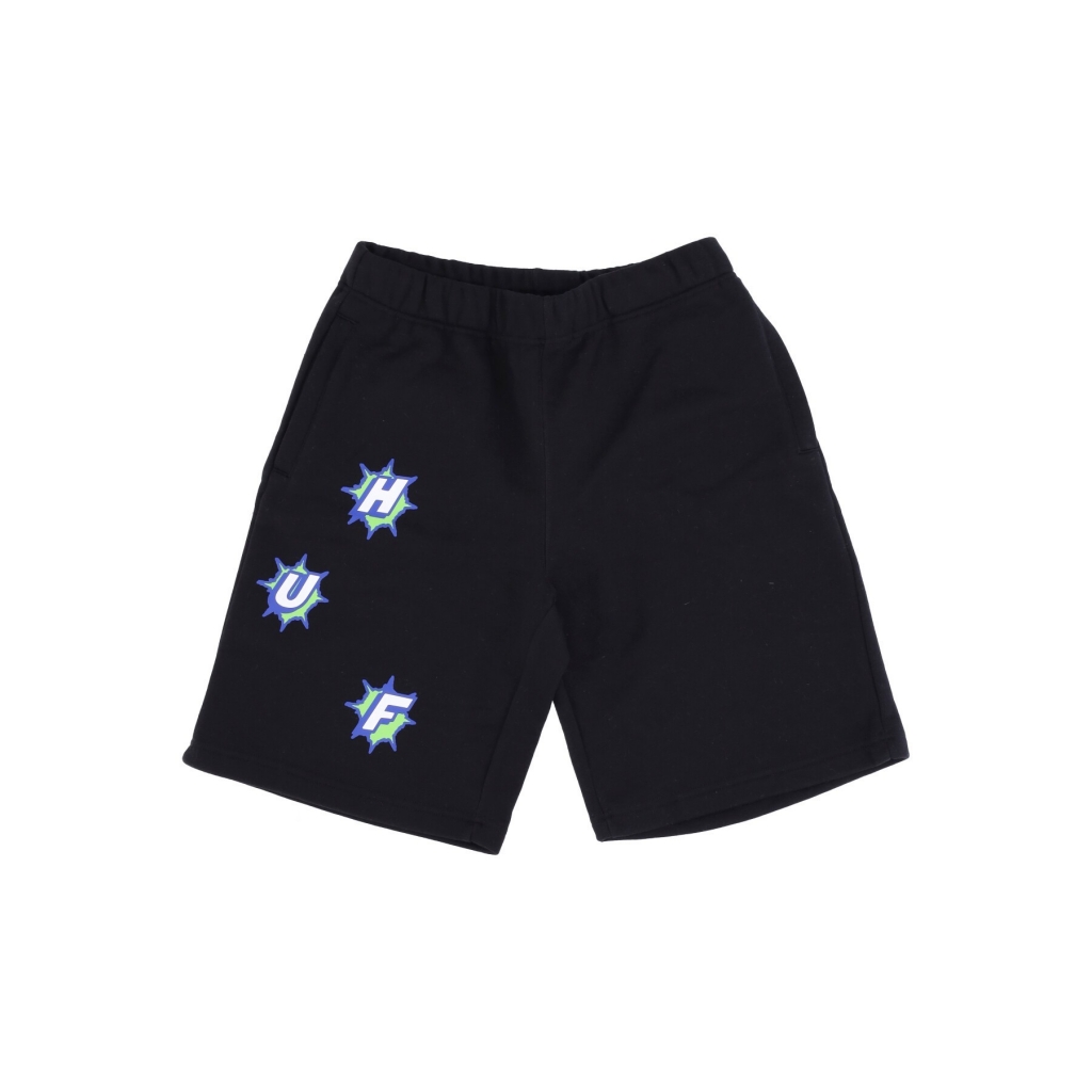 pantalone corto tuta felpato uomo infinity jewel fleece short BLACK