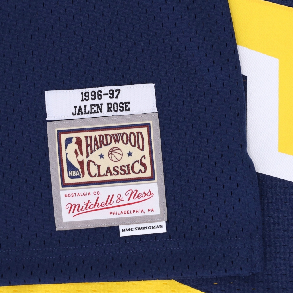 canotta basket uomo nba swingman jersey hardwood classics no 05 jalen rose 1996-97 indpac ORIGINAL TEAM COLORS