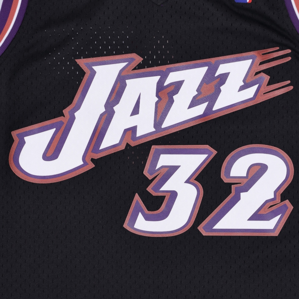 canotta basket uomo nba swingman jersey hardwood classics no 32 karl malone 1998-99 utajaz ORIGINAL TEAM COLORS