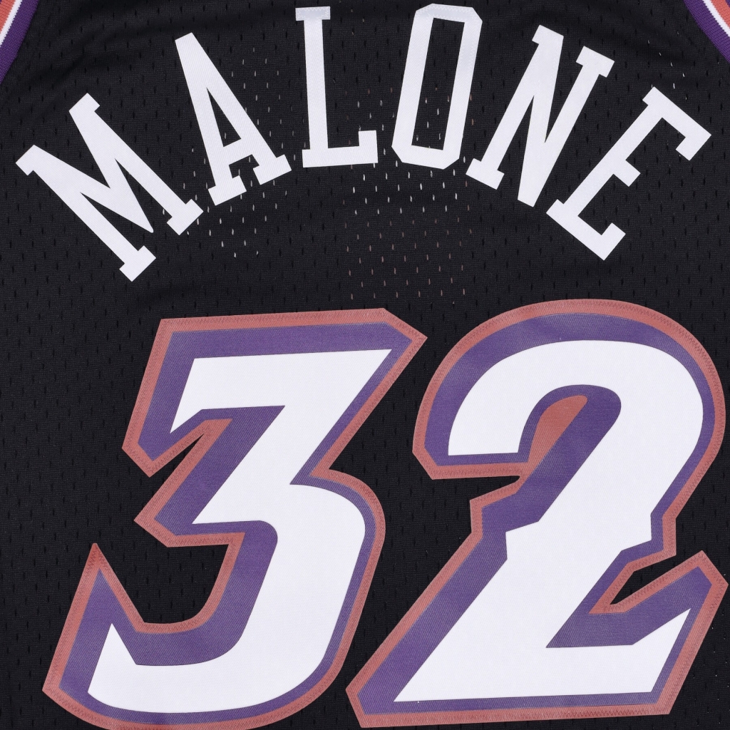 canotta basket uomo nba swingman jersey hardwood classics no 32 karl malone 1998-99 utajaz ORIGINAL TEAM COLORS