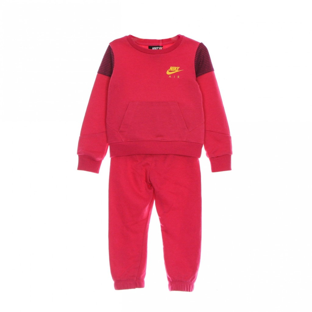 completo tuta bambina air crew jogger set RUSH PINK