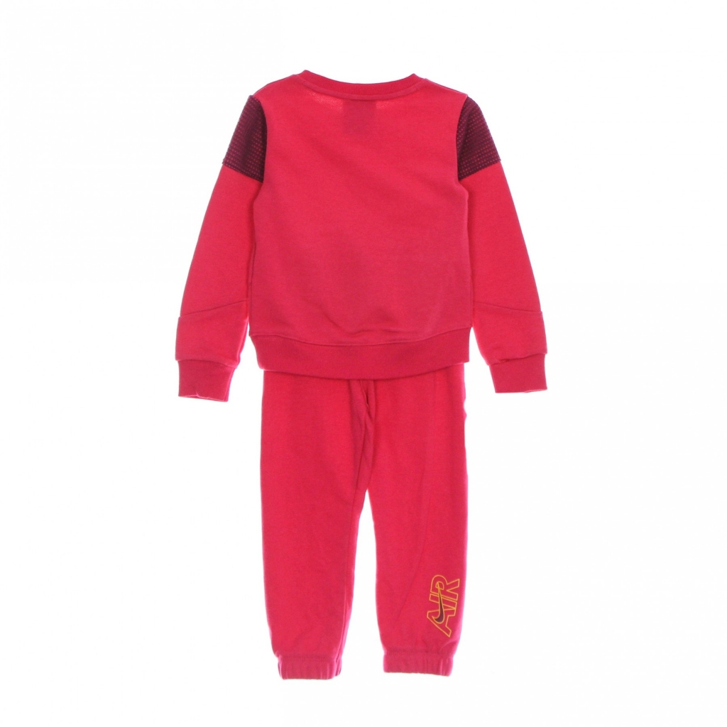 completo tuta bambina air crew jogger set RUSH PINK