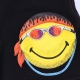 pantalone corto tuta felpato uomo dont happy be worry sweatshorts x smiley BLACK