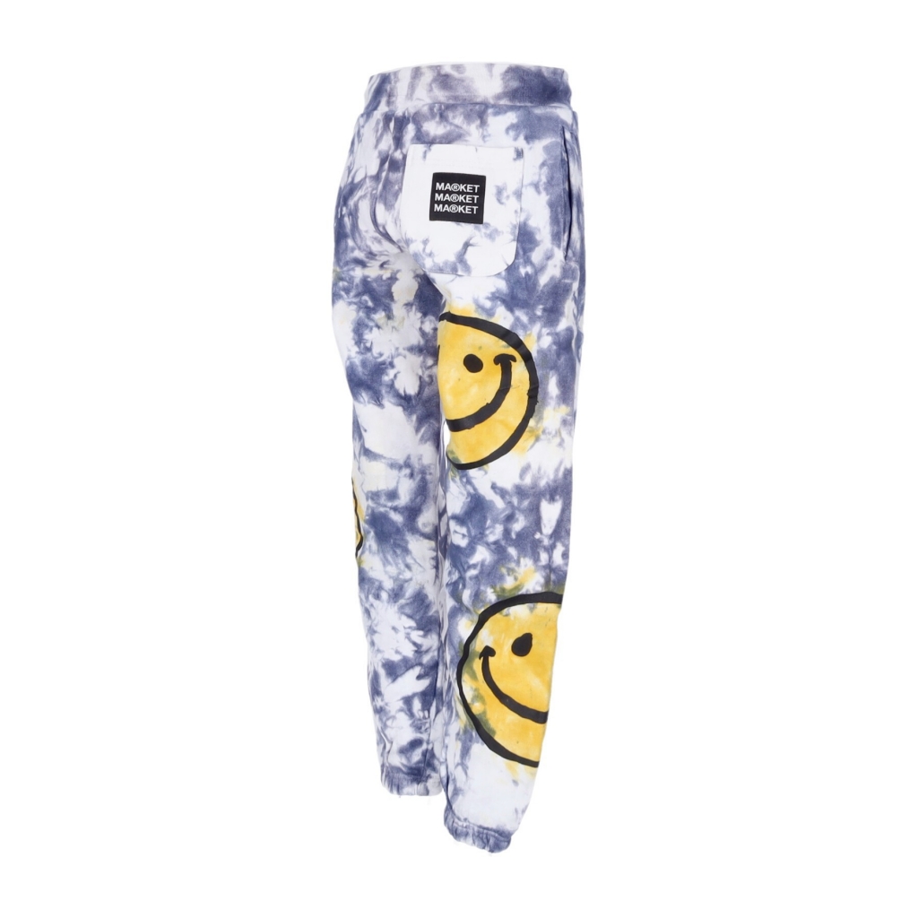 pantalone tuta felpato uomo sun dye sweatpants x smiley YELLOW/BLUE TIE DYE