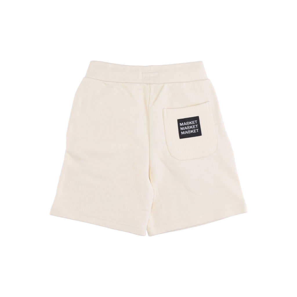 pantalone corto tuta felpato uomo good and evil sweatshorts x smiley CREAM