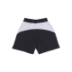 pantalone corto tuta felpato uomo fleece short BLACK/WHITE