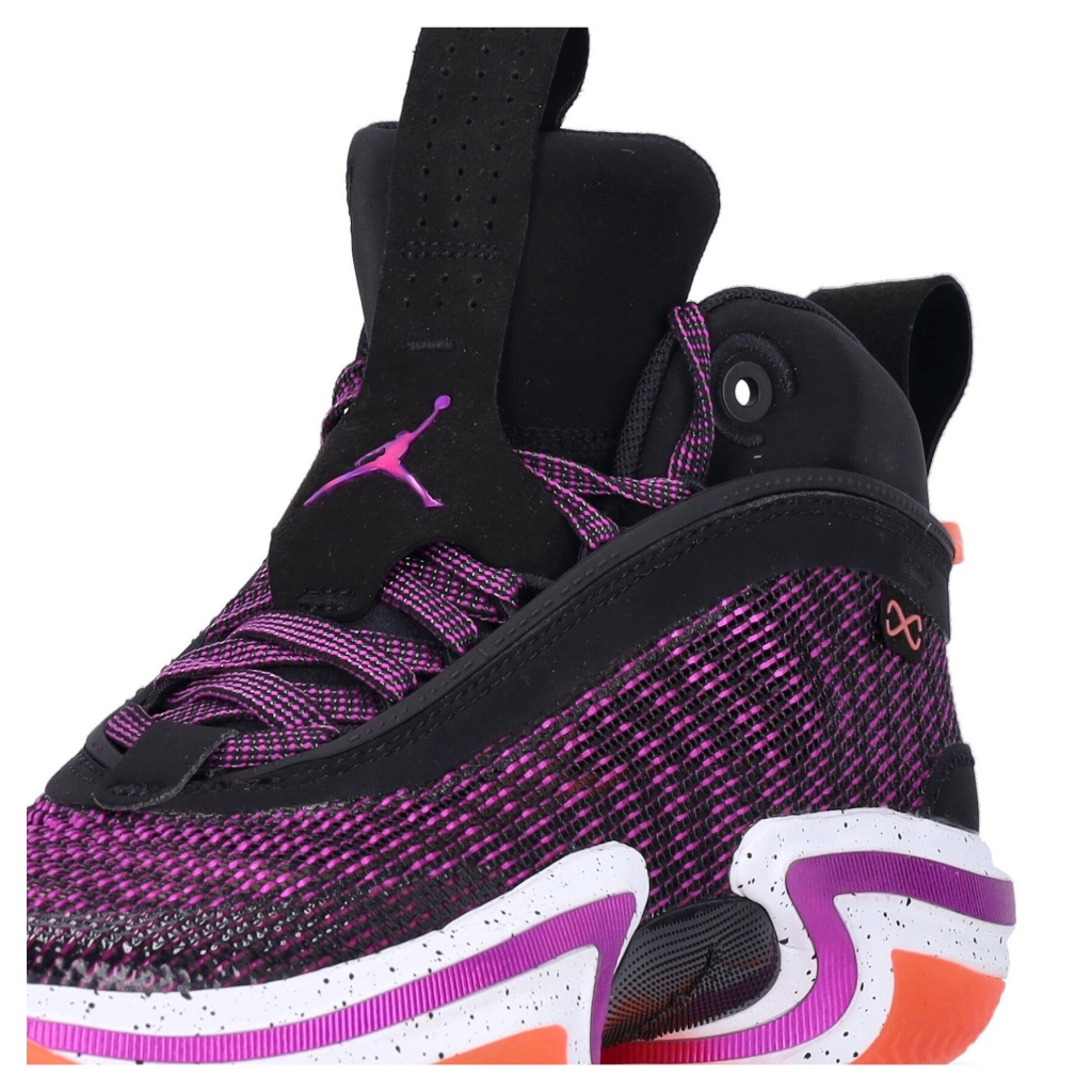 scarpa basket uomo air jordan xxxvi BLACK/HYPER VIOLET/WHITE/BRIGHT MANGO