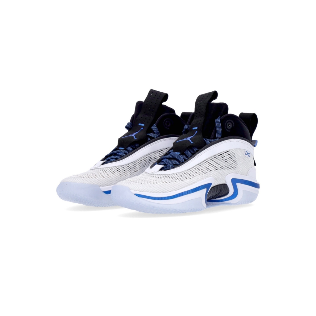 scarpa basket uomo air jordan xxxvi WHITE/SPORT BLUE/BLACK