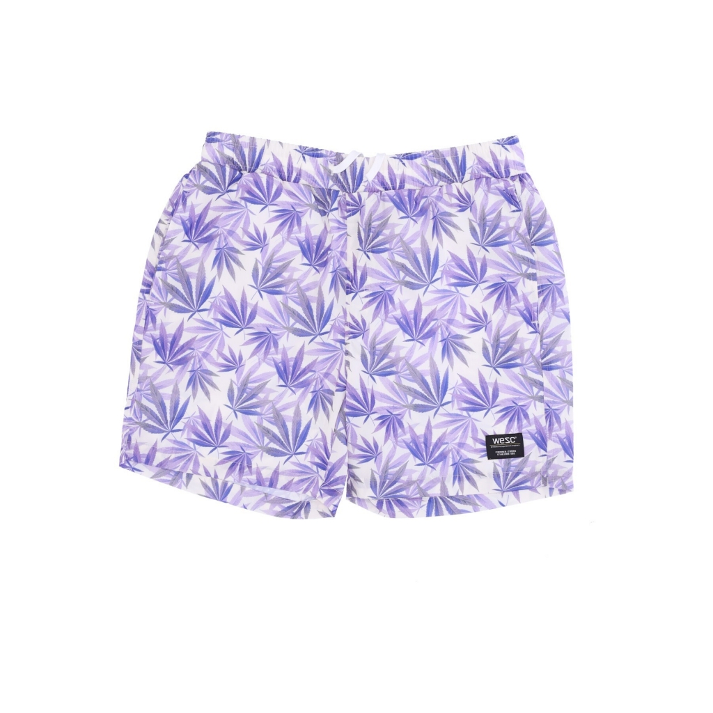 pantaloncino uomo austin mj leaf aop short WHITE