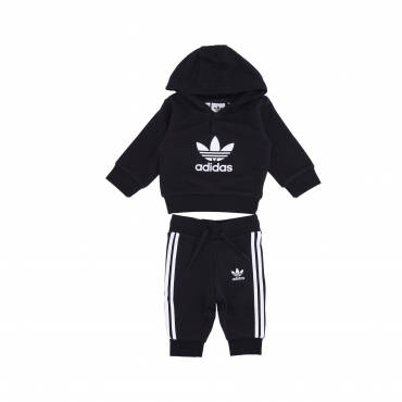 completo tuta bambino hoodie set BLACK/WHITE