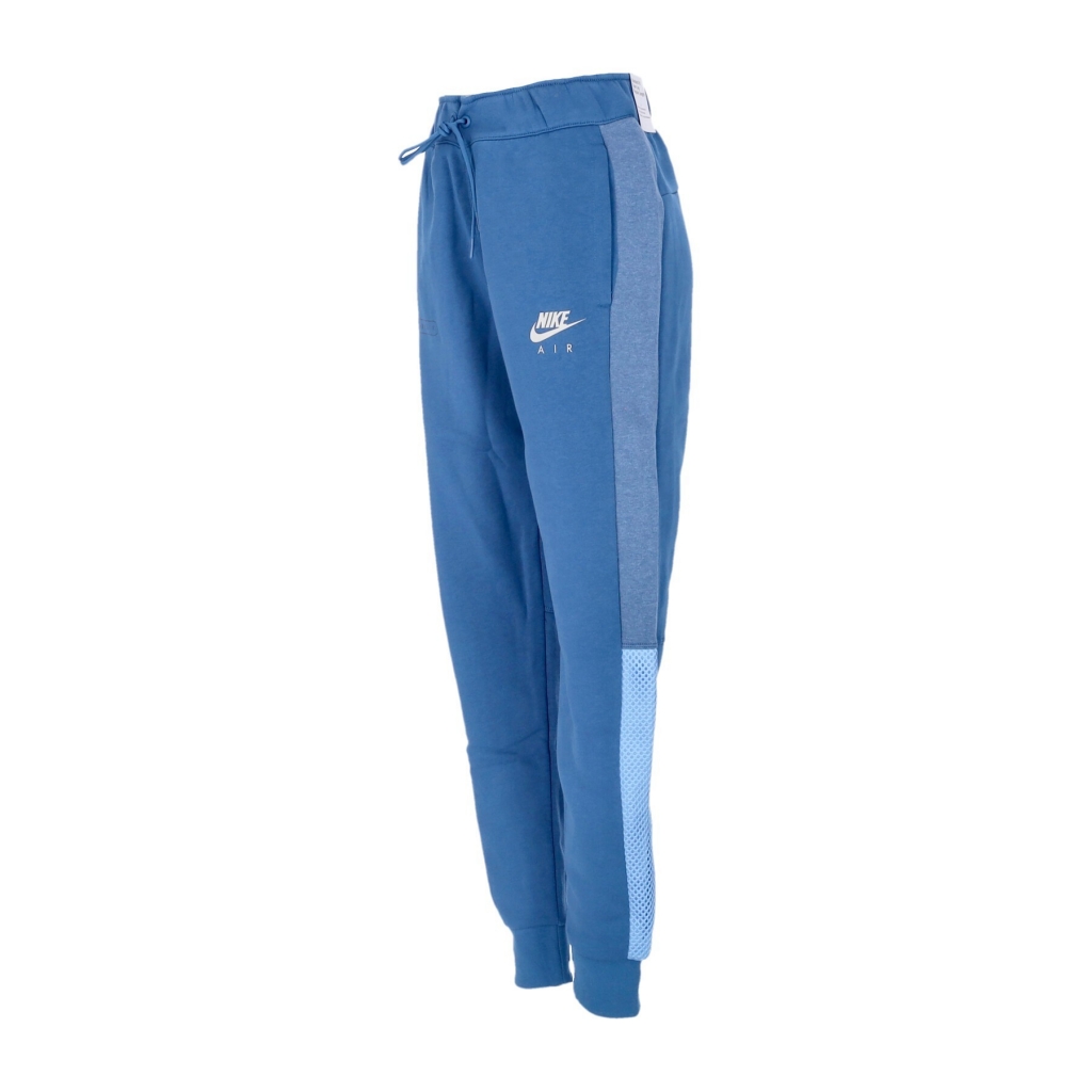 pantalone tuta felpato uomo sportswear air brushed-black fleece joggers DK MARINA BLUE/LIGHT BONE