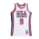 canotta basket uomo nba authentic jersey hardwood classics no 9 michael jordan 1992 team usa WHITE