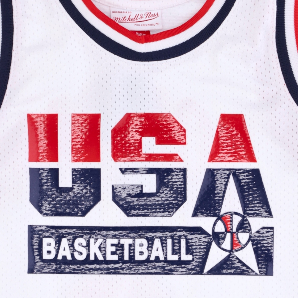 canotta basket uomo nba authentic jersey hardwood classics no 9 michael jordan 1992 team usa WHITE