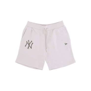 pantalone corto tuta felpato uomo mlb seasonal team short neyyan STONE/NEW OLIVE