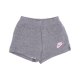 set felpa+short bambina nkg club fleece short set CARBON HEATHER