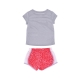 set t-shirt+short bambina animal spot aop FLASH CRIMSON