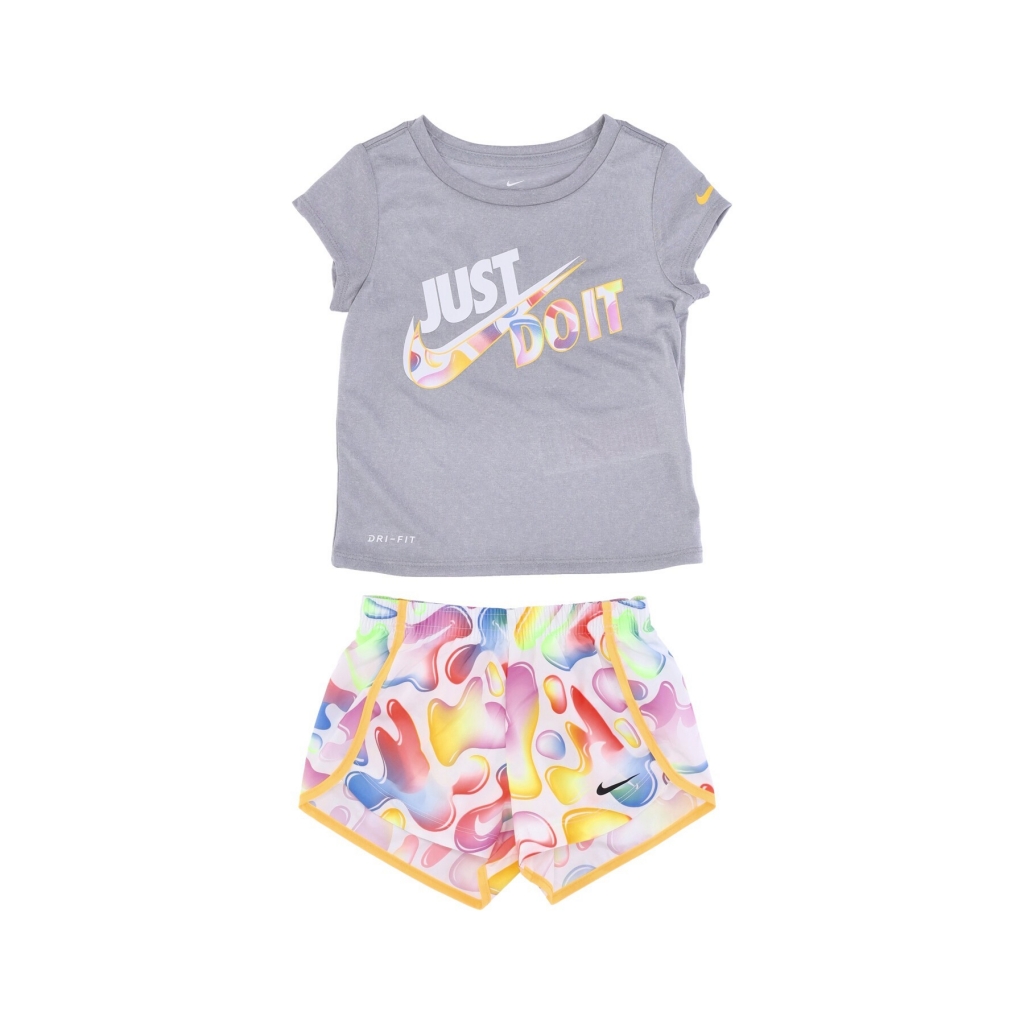 set t-shirt+short bambina freeze tag sprinter short WHITE