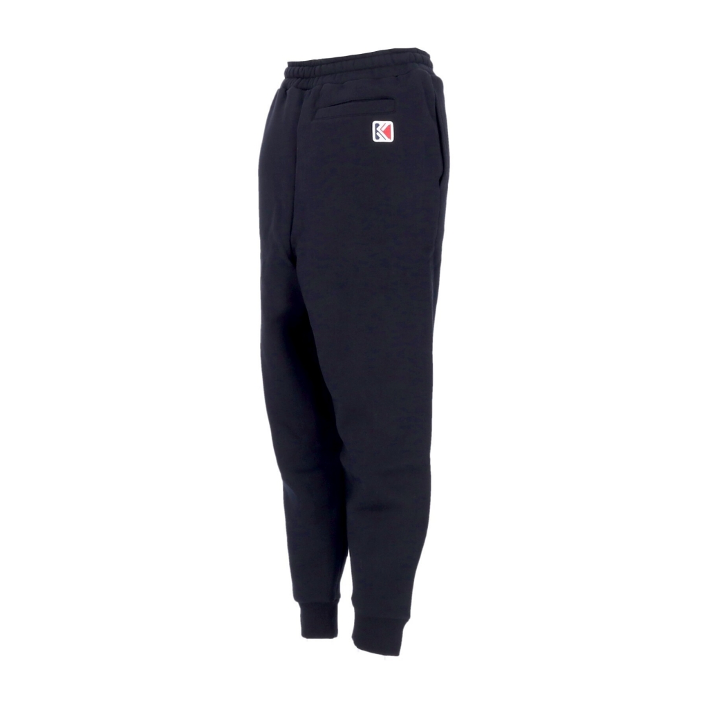 pantalone tuta felpato uomo signature wide fit sweatpants BLACK