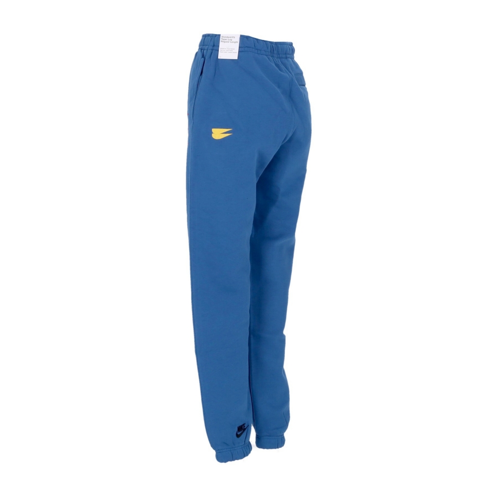 pantalone tuta felpato uomo sportswear essentials+ bb pant mfta DK MARINA BLUE/BLACK