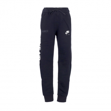 pantalone tuta felpato uomo sportswear air brushed-black fleece joggers BLACK/LIGHT BONE