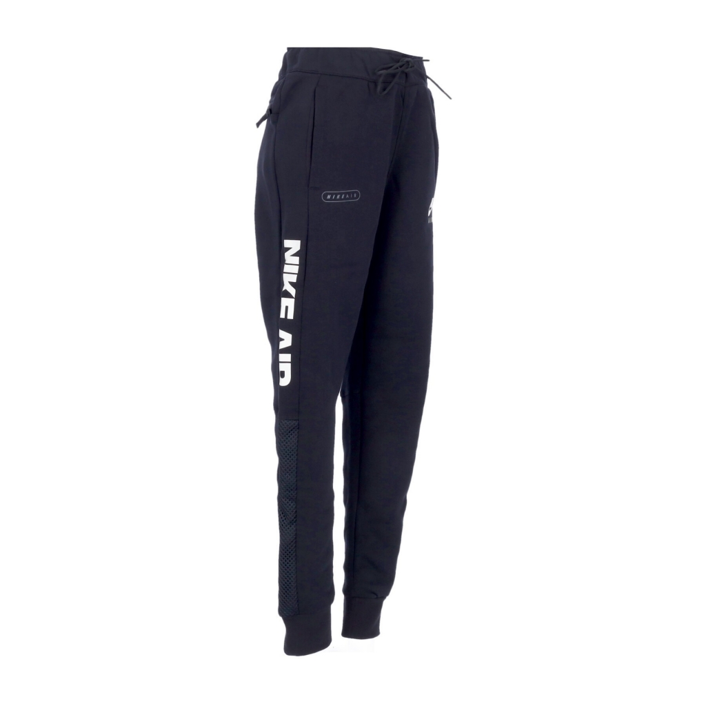 pantalone tuta felpato uomo sportswear air brushed-black fleece joggers BLACK/LIGHT BONE