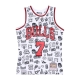 canotta basket uomo nba doodle swingman jersey hardwood classics no 7 toni kukoc 1997-98 chibul WHITE/ORIGINAL TEAM COLORS