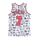 canotta basket uomo nba doodle swingman jersey hardwood classics no 7 toni kukoc 1997-98 chibul WHITE/ORIGINAL TEAM COLORS