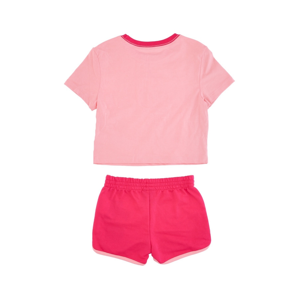 set t-shirt+short bambina bff short set RUSH PINK