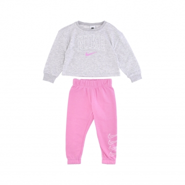 completo tuta bambina retro rewind crew jogger set PSYCHIC PINK