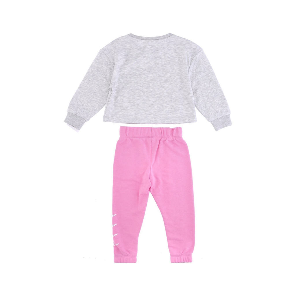 completo tuta bambina retro rewind crew jogger set PSYCHIC PINK